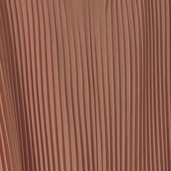 Light Pink Pleated Midi Skirt (size S/M) - Picture 4 of 5